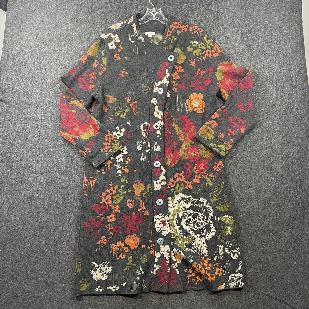 J. Jill Floral Button-Up Cardigan - Multicolor